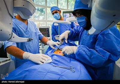 پایان عمل جراحی رباتیک از راه دور ایران و تست حیوانی ربات بومی سازی شده جراحی از راه دور سینا ساخت متخصصان ایران 