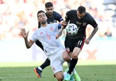  یورو ۲۰۲۰| بوسکتس؛ بهترین بازیکن دیدار کرواسی - اسپانیا 