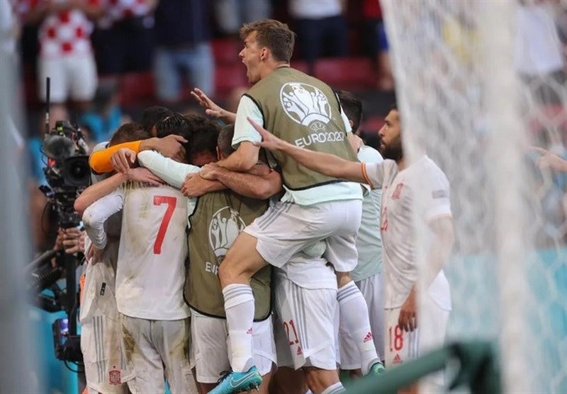 یورو 2020| صعود دراماتیک اسپانیا با شکست کرواسی در پرگل‌ترین بازی جام