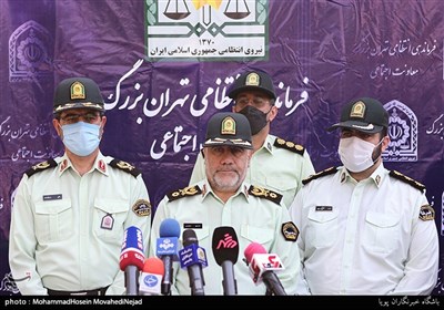 سردار رحیمی رئیس پلیس پایتخت در طرح اقتدار پلیس امنیت عمومی پایتخت