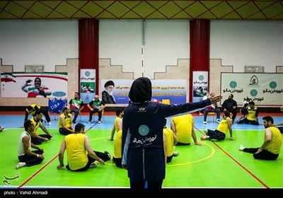 بازدید وزیر ورزش و جوانان از اردوی تیم‌های ملی والیبال نشسته و پاراتیراندازی
