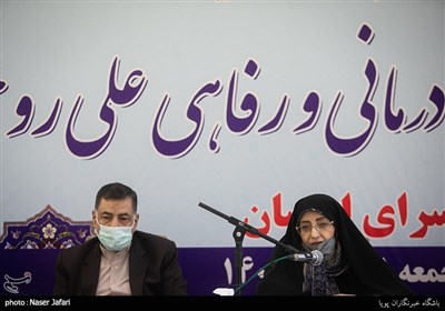  اشرف بروجردی و سید علیرضا آوایی در افتتاح مجموعه رفاهی و درمانی در سرای احسان