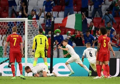  یورو ۲۰۲۰| ایتالیا به حضور بلژیک در جام شانزدهم پایان داد/ آتزوری حریف اسپانیا در نیمه نهایی شد 