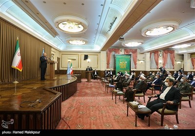 سخنرانی محمدباقر قالیباف رئیس مجلس در مراسم تکریم و معارفه روسای قوه قضاییه