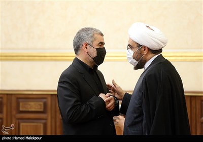 نیکزاد نایب رئیس مجلس شورای اسلامی در مراسم تکریم و معارفه روسای قوه قضاییه