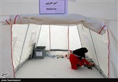 مانور خدمات درمانی اضطراری هلال احمر در مناطق زلزله زده استان خراسان شمالی+ تصاویر