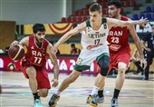 بسکتبال قهرمانی جوانان جهان| شکست سنگین ایران مقابل لیتوانی