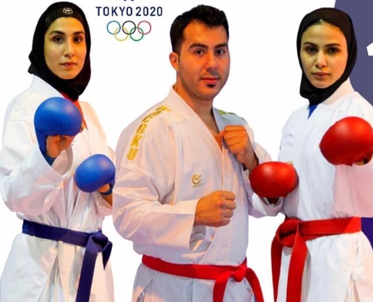 کاراته , کاراته ایران , حمیده عباسعلی , سارا بهمنیار , سجاد گنج‌زاده , شهرام هروی , سمانه خوشقدم , المپیک 2020 توکیو , کاراته - المپیک 2020 توکیو , 