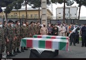 ورود و استقبال از پیکر 2 شهید گمنام دوران دفاع مقدس به گلستان+ تصاویر