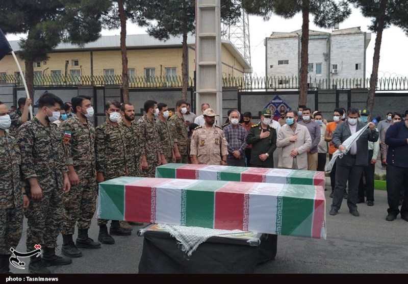 ورود و استقبال از پیکر 2 شهید گمنام دوران دفاع مقدس به گلستان+ تصاویر