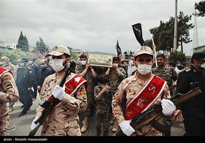 ورود پیکر 2 شهید گمنام دوران دفاع‌مقدس به استان گلستان