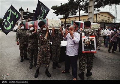 ورود پیکر 2 شهید گمنام دوران دفاع‌مقدس به استان گلستان