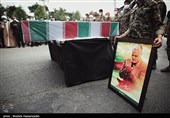 ورود پیکر 2 شهید گمنام دوران دفاع‌مقدس به استان گلستان