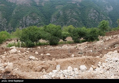 رانش زمین در روستای طیولا اشکورات -گیلان