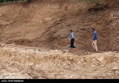 رانش زمین در روستای طیولا اشکورات -گیلان