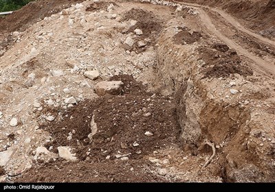 رانش زمین در روستای طیولا اشکورات -گیلان