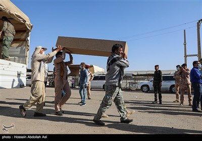 ورود پیکر 43 شهید تازه تفحص شده از مرز شلمچه