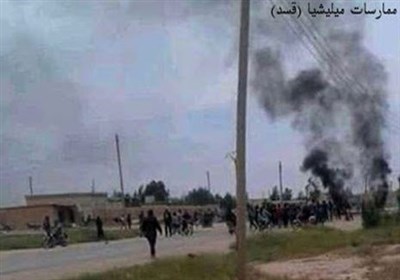  انفجار بمب در مسیر خودروی شبه نظامیان مورد حمایت آمریکا در سوریه 