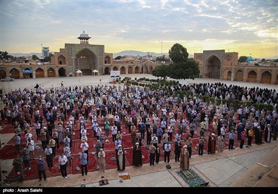  نماز عید قربان در مسجد‌النبی(ص) قزوین به روایت تصویر 