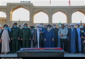 مراسم تشییع استاد برجسته حوزه علمیه قم در یزد برگزار شد