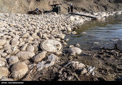 خشک شدن رودخانه کشکان لرستان