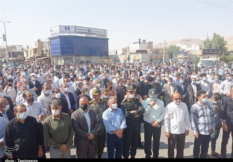 راهپیمایی مردم ایذه در محکومیت اغتشاشات اخیر خوزستان/ صف مطالبه‌گران از آشوب‌طلبان جداست