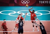 المپیک 2020 توکیو| تیم‌های والیبال لهستان و روسیه حریفان خود را شکست دادند