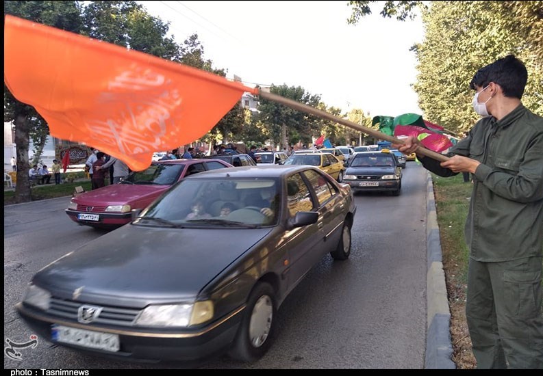 برپایی ایستگاه صلواتی به مناسبت جشن عید غدیر خم در ایلام به روایت تصویر