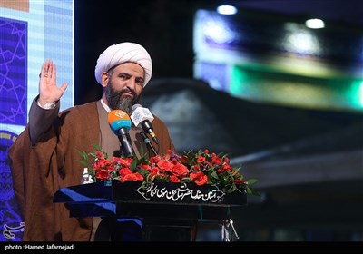  سخنرانی حجت‌الاسلام احسان بی‌آزار تهرانی رئیس جشنواره بزرگ صالح