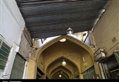 مرمت ناایمن سقف قدیمیترین بازار شیراز + تصاویر
