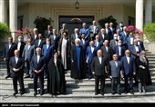 حجت الاسلام حسن روحانی در حاشیه آخرین نشست هیئت دولت دوازدهم