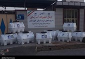 ارسال تجهیزات آبرسانی به روستاهای دارای تنش آبی خوزستان + تصاویر