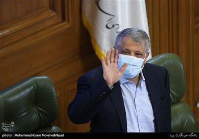 محسن هاشمی رئیس شورای شهر تهران در آخرین جلسه شورای شهر تهران