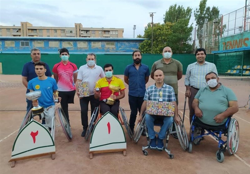 قهرمان جباری در مسابقات تنیس با ویلچر قهرمانی کشور
