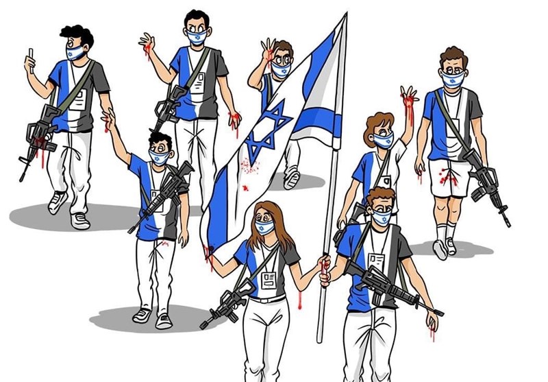 پرچم آغشته به خون مردم فلسطین در دست ورزشکاران رژیم صهیونیستی + عکس