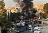 انفجار در یک اتوبوس نظامی در غرب دمشق+عکس