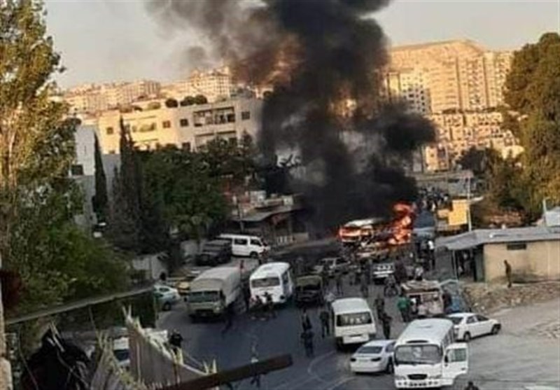 انفجار تروریستی در حومه دمشق سوریه