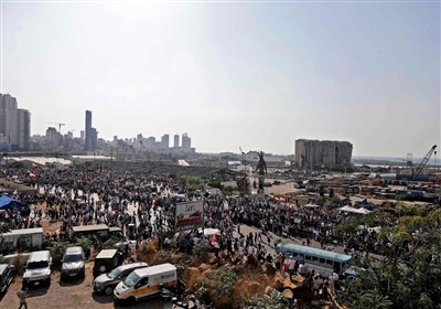  تظاهرات لبنانی‌ها به مناسبت اولین سالگرد انفجار بندر بیروت 