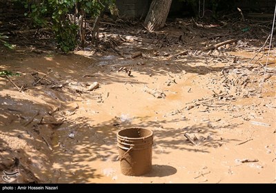 خسارات سیل در روستای الموت غربی - قزوین