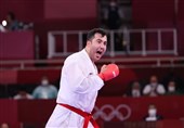 کاراته قهرمانی آسیا| واکنش قهرمان المپیک به ناداوری مقابل حریف عربستانی + فیلم