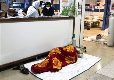  بستری بیماران کرونایی قزوین در کف بیمارستان / کل تخت‌های بیمارستان‌ها پر شد 