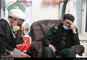 سردار حسن زاده فرمانده سپاه محمدرسول الله تهران بزرگ در منزل شهید رضا فرزانه