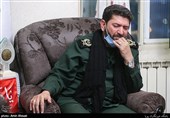سردار حسن زاده فرمانده سپاه محمدرسول الله تهران بزرگ در منزل شهید رضا فرزانه