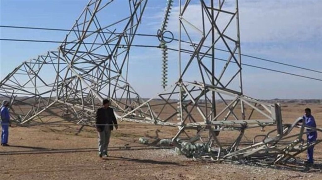 عراق| حمله تروریستی به دکل‌های برق در کربلا