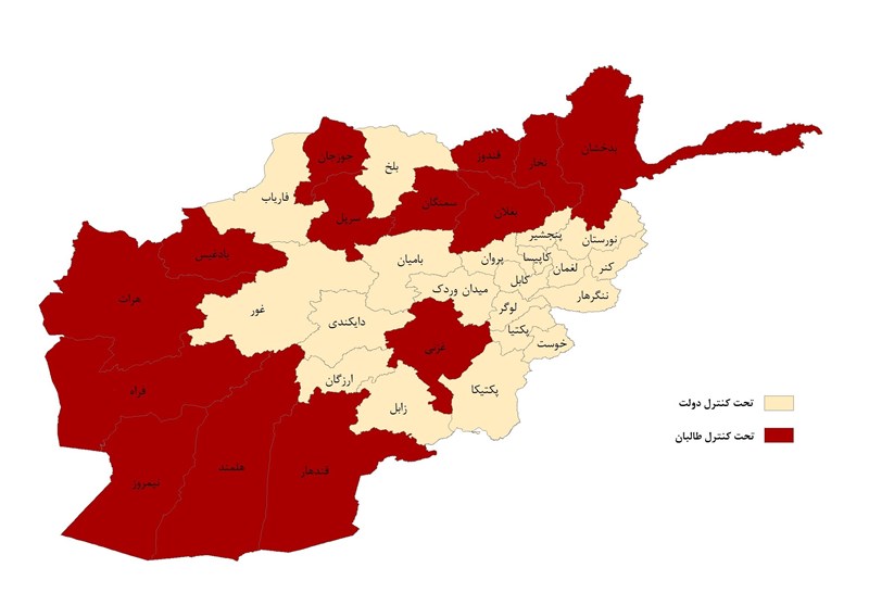 طالبان: ولایت‌های مهم افغانستان را به طور کامل در کنترل داریم