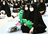 عزاداری شیرخوارگان حسینی در حرم حضرت معصومه(س) و مسجد جمکران برگزار شد
