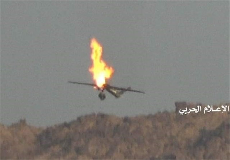 انهدام یک پهپاد ائتلاف سعودی در آسمان یمن