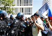 اعتراضات گسترده ضد قواعد کرونایی برای پنجمین هفته متوالی در فرانسه