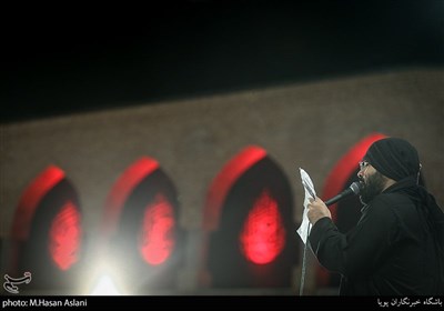 مداحی حاج عبدالرضا هلالی در عزاداری شب هشتم ماه محرم هیئت الرضا علیه السلام 
