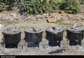 پخت 72 دیگ غذای نذری به یاد شهدای غدیر